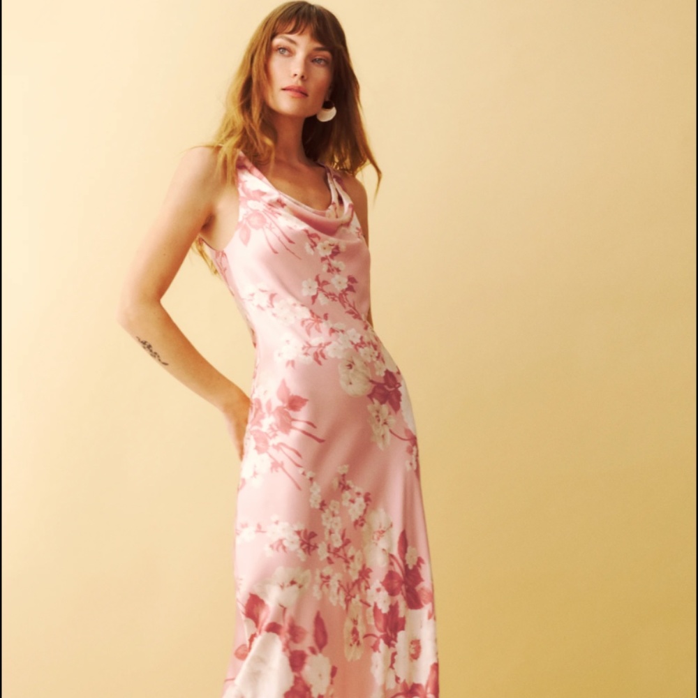 Annabelle Silk Dress in Bellini sz 4 $250 OBO